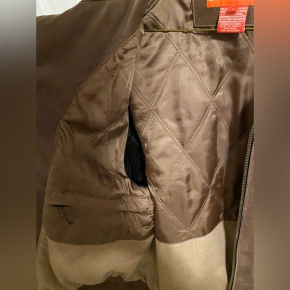 Façonnable Jeans luxury leather cowhide Jacket - Picture 6 of 10